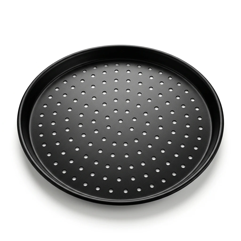 Pizza Tavası (Teflon Delikli / Siyah)